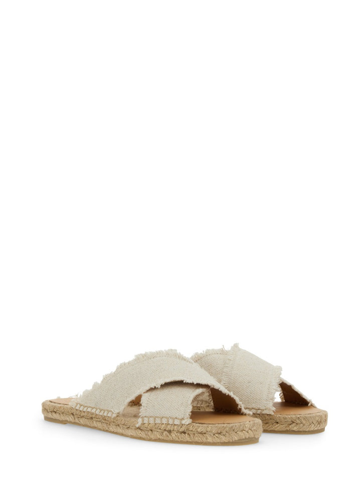 Castañer Flat Shoes - White | Wanan Luxury
