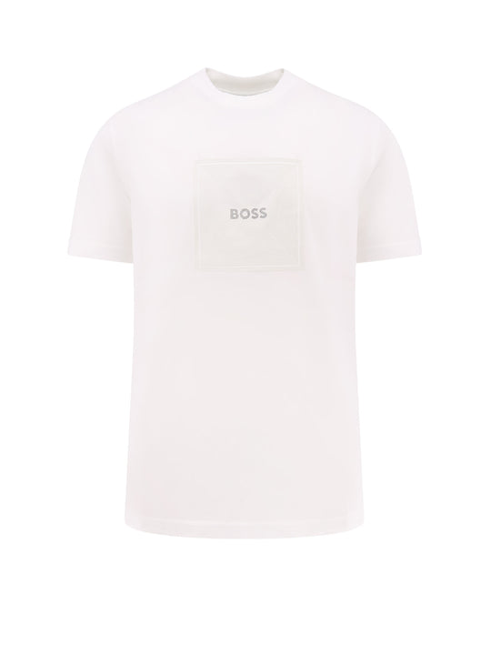 Cotton Jersey T-Shirt With Print On The Front