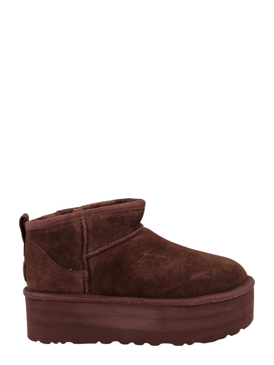 Classic Ultra Mini Platform Suede Ankle Boots
