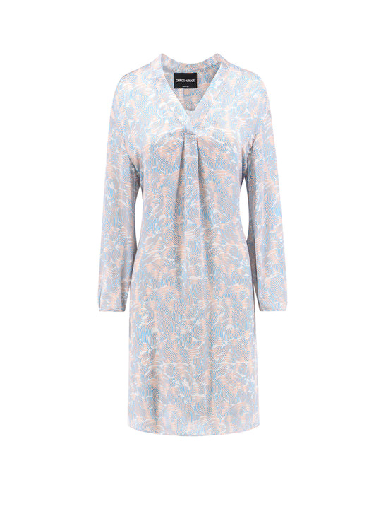 Printed Silk Long Shirt