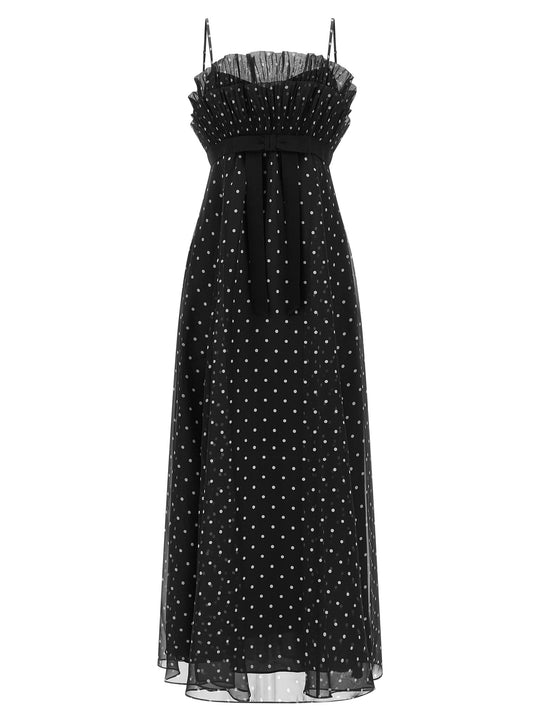 Polka Dot Dress Dresses Black