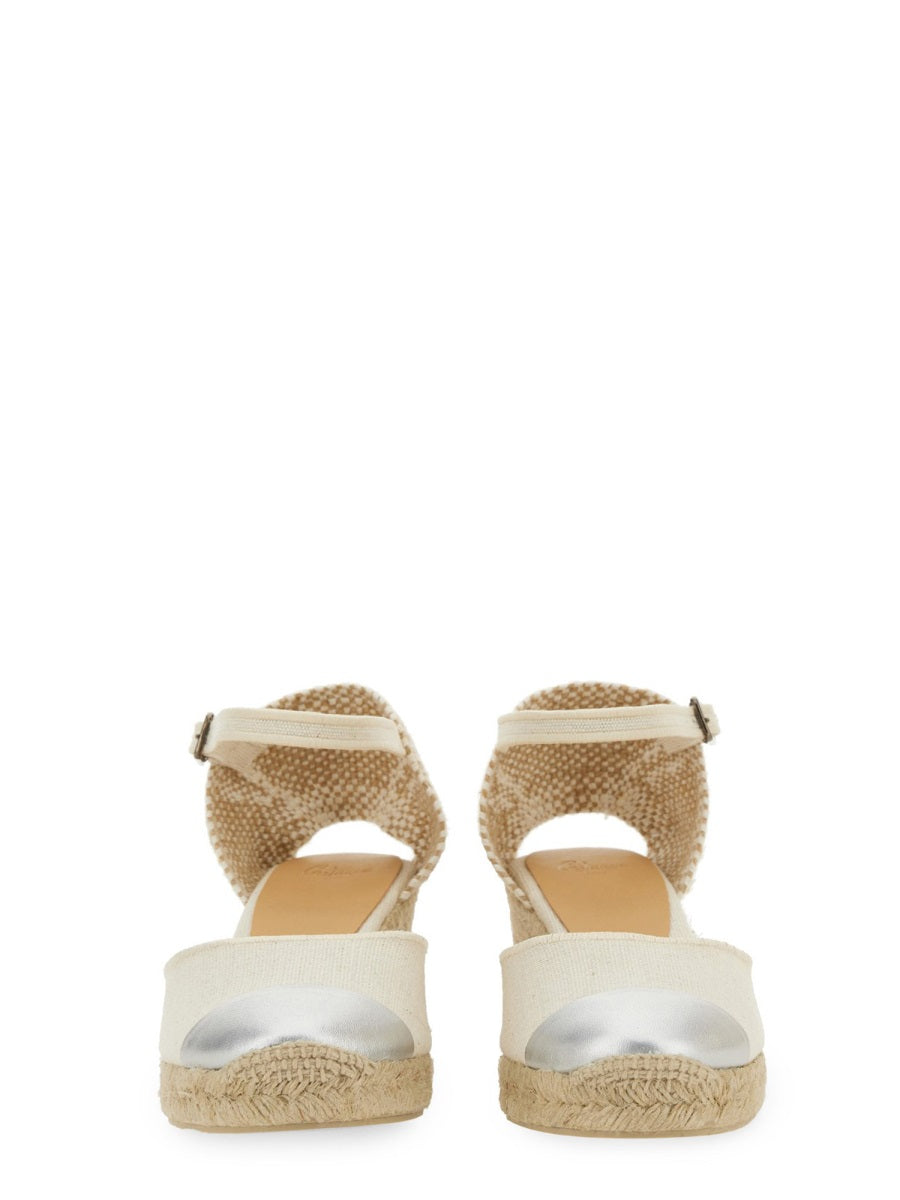 Castañer Wedges - White | Wanan Luxury