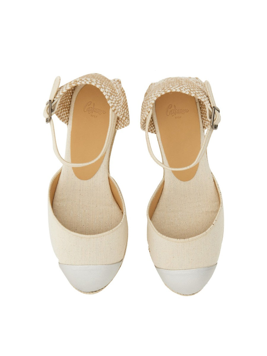 Castañer Wedges - White | Wanan Luxury