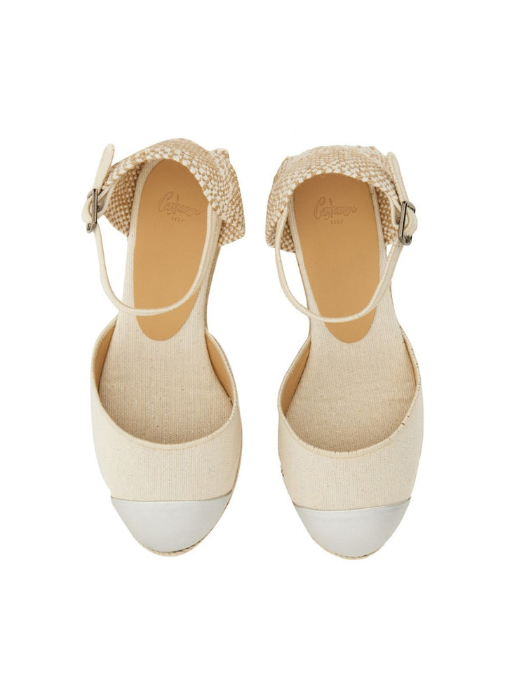 Castañer Wedges - White | Wanan Luxury