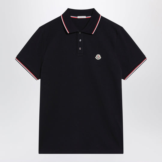Navy Blue Short-Sleeve Polo Shirt