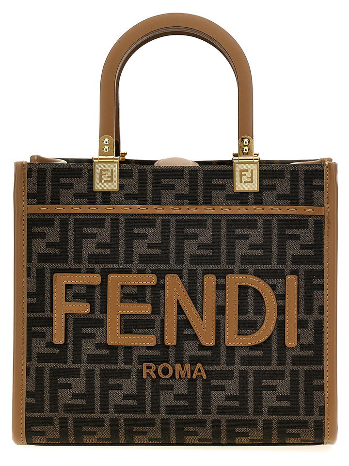 Fendi Sunshine Small Tote Bag - Brown | 801ae3bbc191ca7daa26e5a5b1249dcc463ac78a