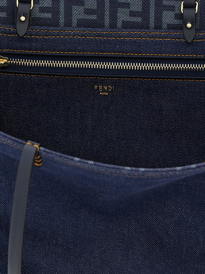 Fendi Roll Tote Bag - Blue | 73fdac7661f6d09606eb1cd49f80c1903328ab4b