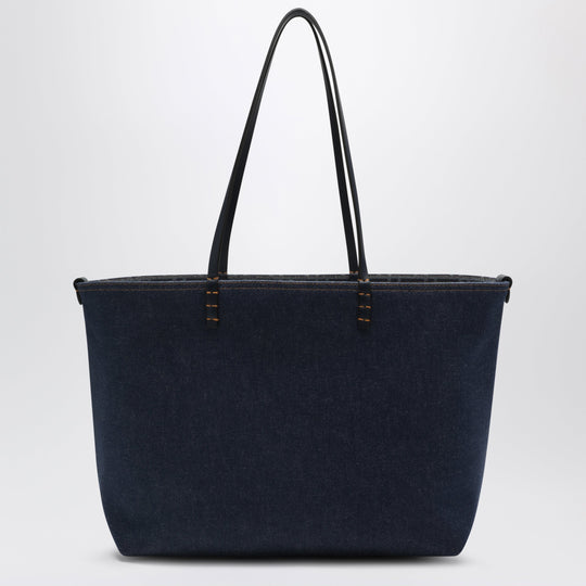 Roll Medium Reversible Shopping Bag In Denim