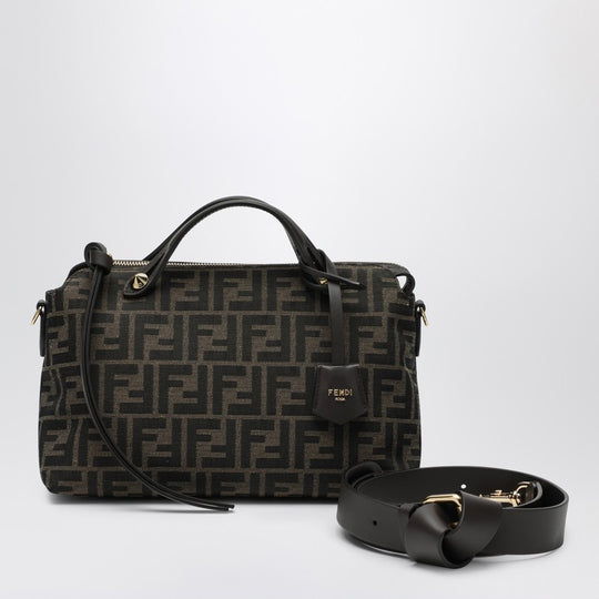 Brown Ff Jacquard Fabric By The Way Soft Medium Bag