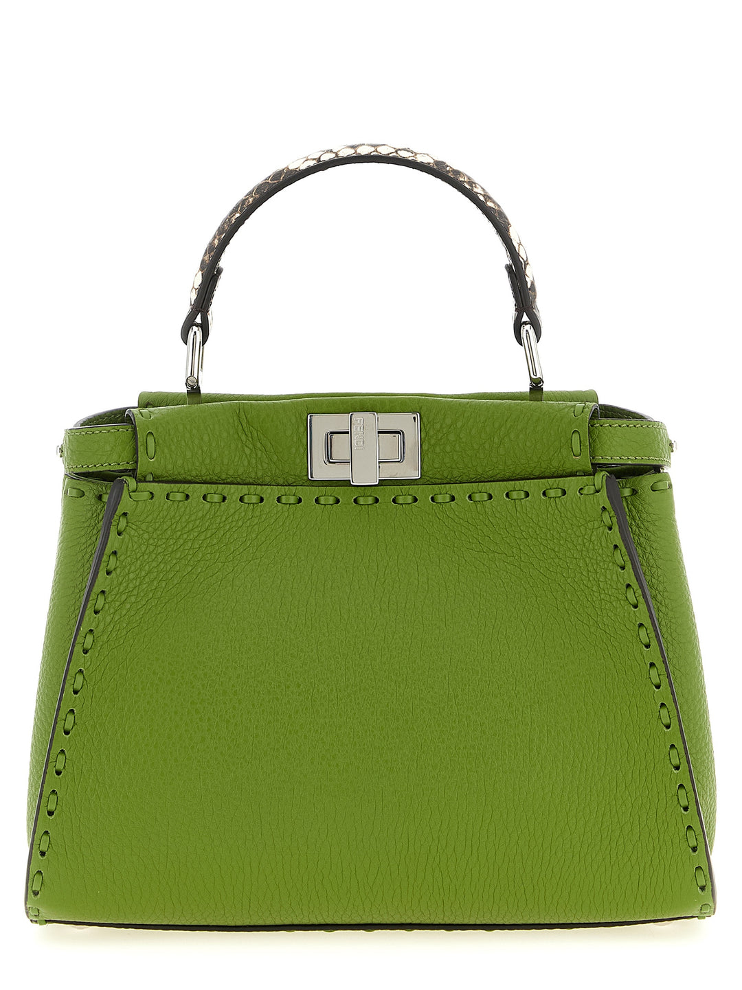 Fendi Peekaboo Hand Bags - Green | fe2fa1732269a9f6fd9830cb3d1756af489aa49f