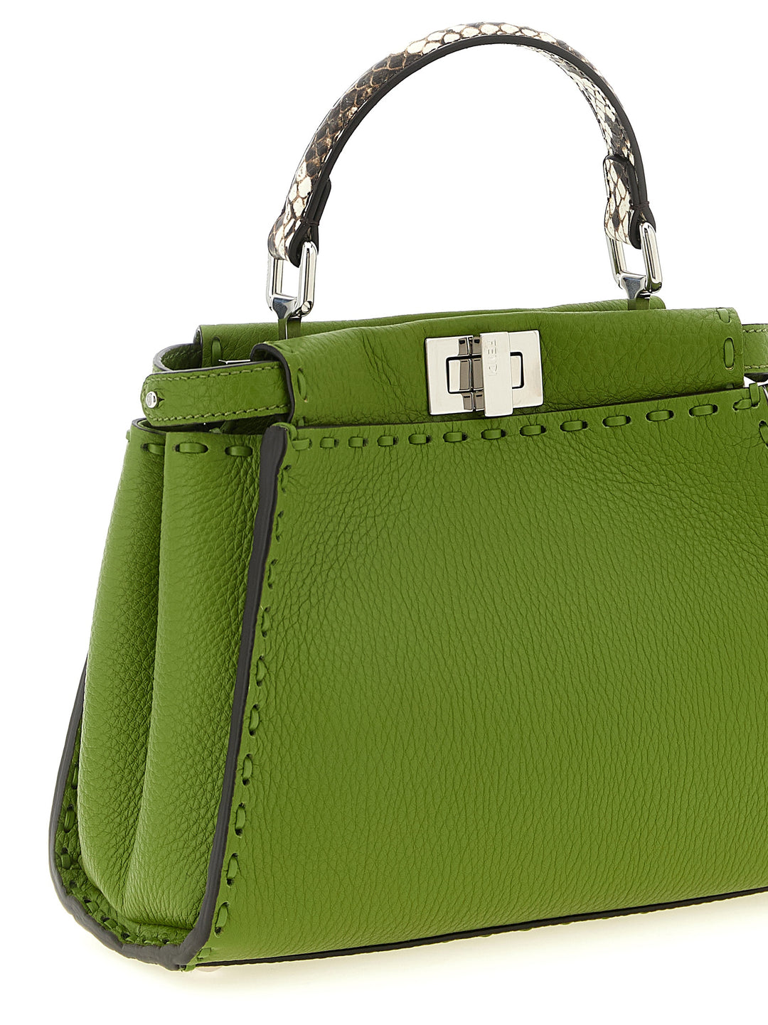 Fendi Peekaboo Hand Bags - Green | f462451bc0e0cc1d7f7cd8303a2bbe3fdf504c6a