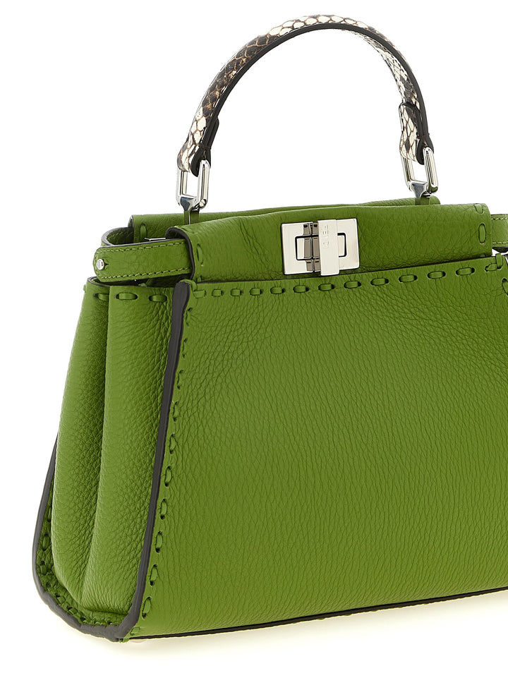 Fendi Peekaboo Hand Bags - Green | f462451bc0e0cc1d7f7cd8303a2bbe3fdf504c6a