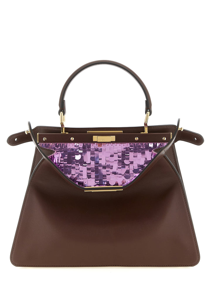 Fendi Peekaboo Iseeu Hand Bags - Brown | 94cb675eb4701ff9282152d326dfd25ec94a4cc1