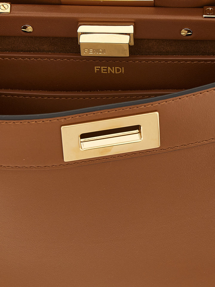 Fendi Pekaboo Iseeu Crossbody Bags - Brown | 42f0c0b9bf0db06560aa46876e857e9e6ae1b8ba