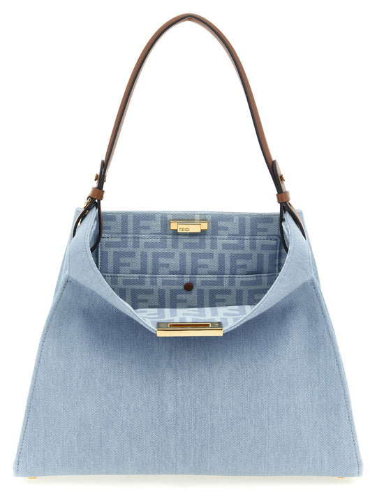 Fendi Way Hand Bags Light Blue