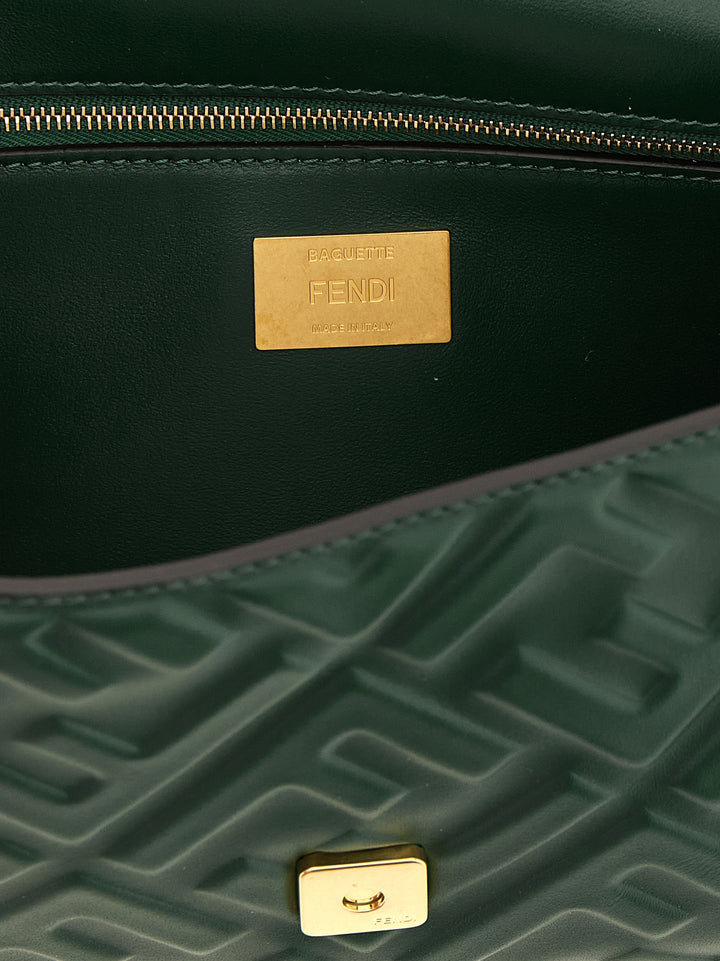 Fendi Baguette® Shoulder Bags - Green | 77324dc676cd90fcfcbb38769ea27afeb149837c