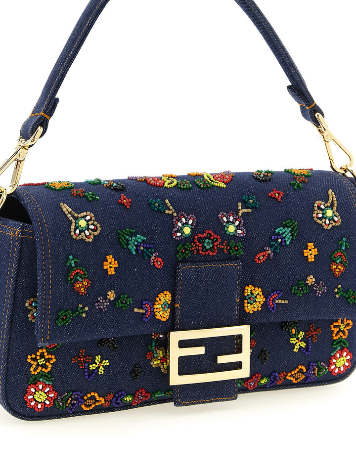 Fendi Baguette® Shoulder Bags - Blue | 0029ce95cfadca12981e7715a3f909438cede298