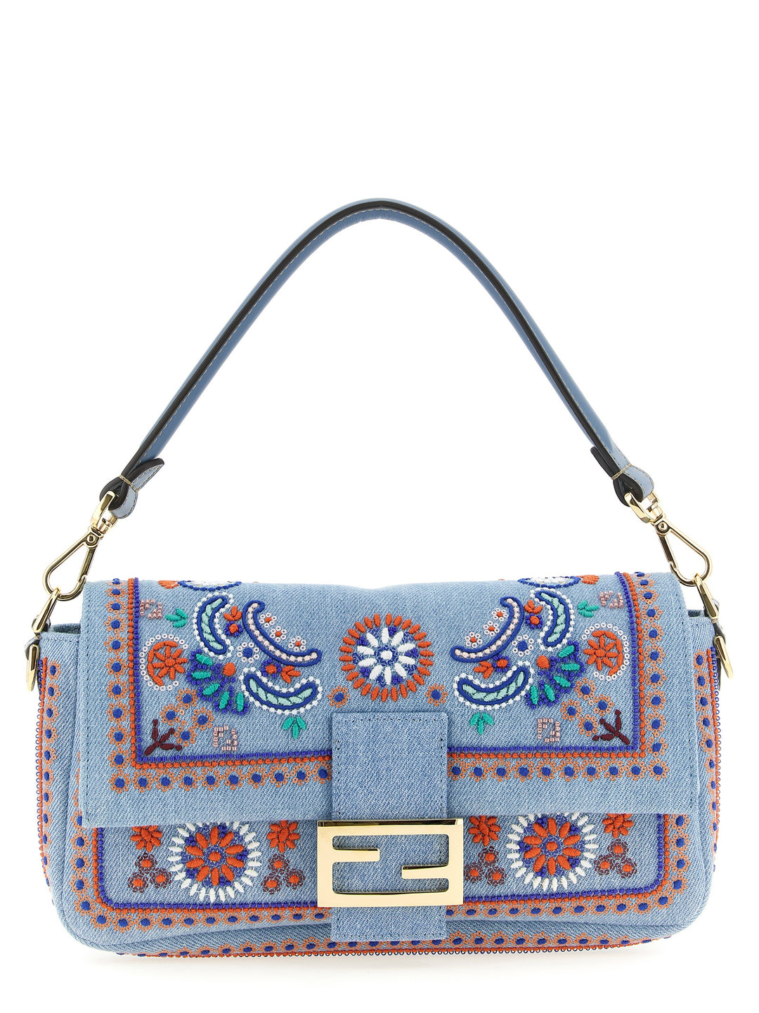 Fendi Baguette® Shoulder Bags - Light Blue | 516e9d06799c154ad15c5c6e48cbe9e7721d4e40