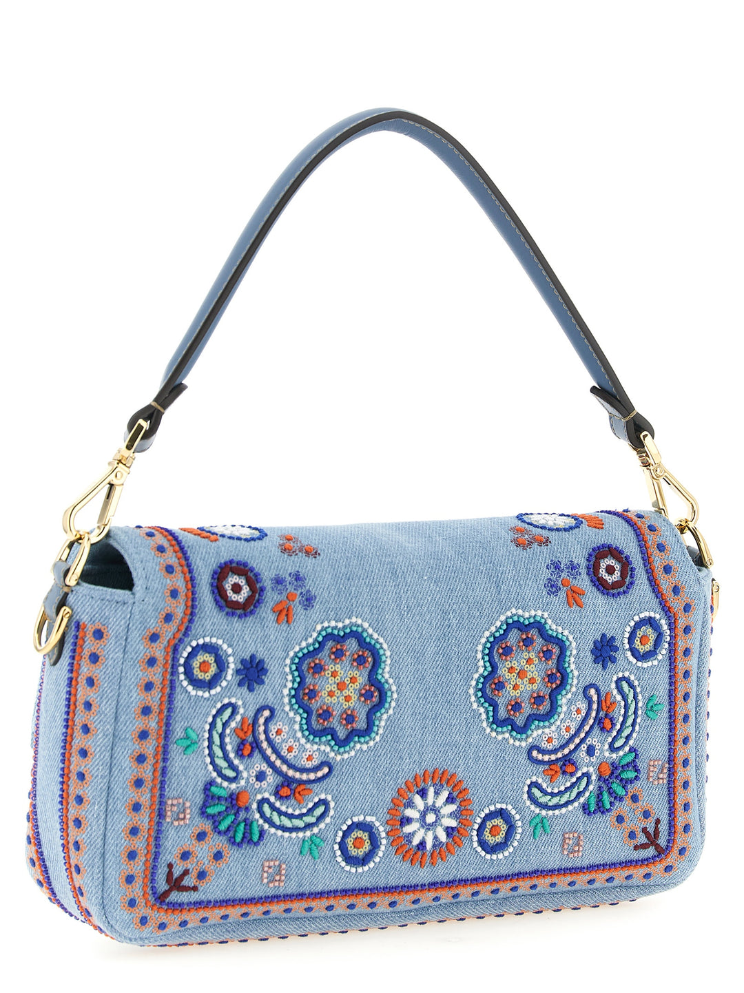 Fendi Baguette® Shoulder Bags - Light Blue | 85f0e7a10793ec74f1e4ae066d2dc5b95c4a7c69