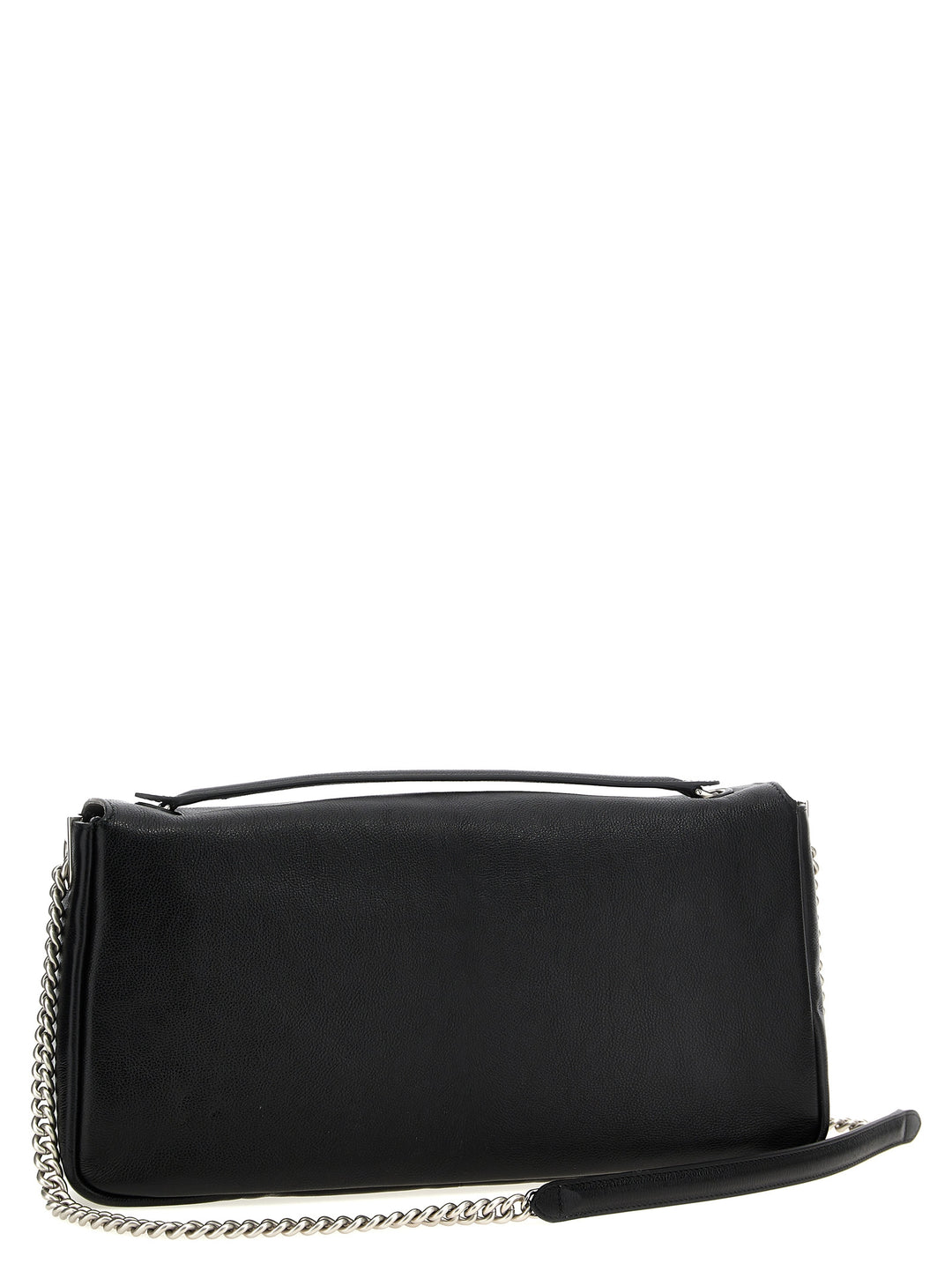 Fendi Baguette Chain Large Shoulder Bags - Black | be22403be8e04ca88e97db6183dad72405be5aed