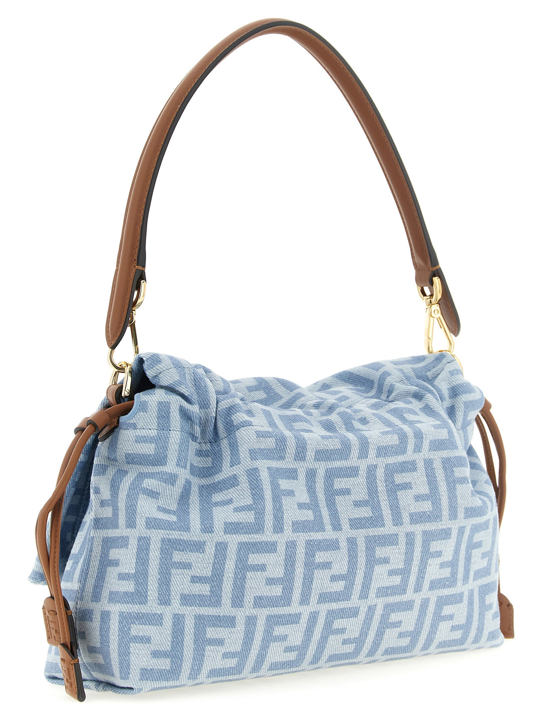 Fendi Mamma Baguette Shoulder Bags - Light Blue | 8ffd92df52280dadd4f41ae74d6a0802c8a366ac
