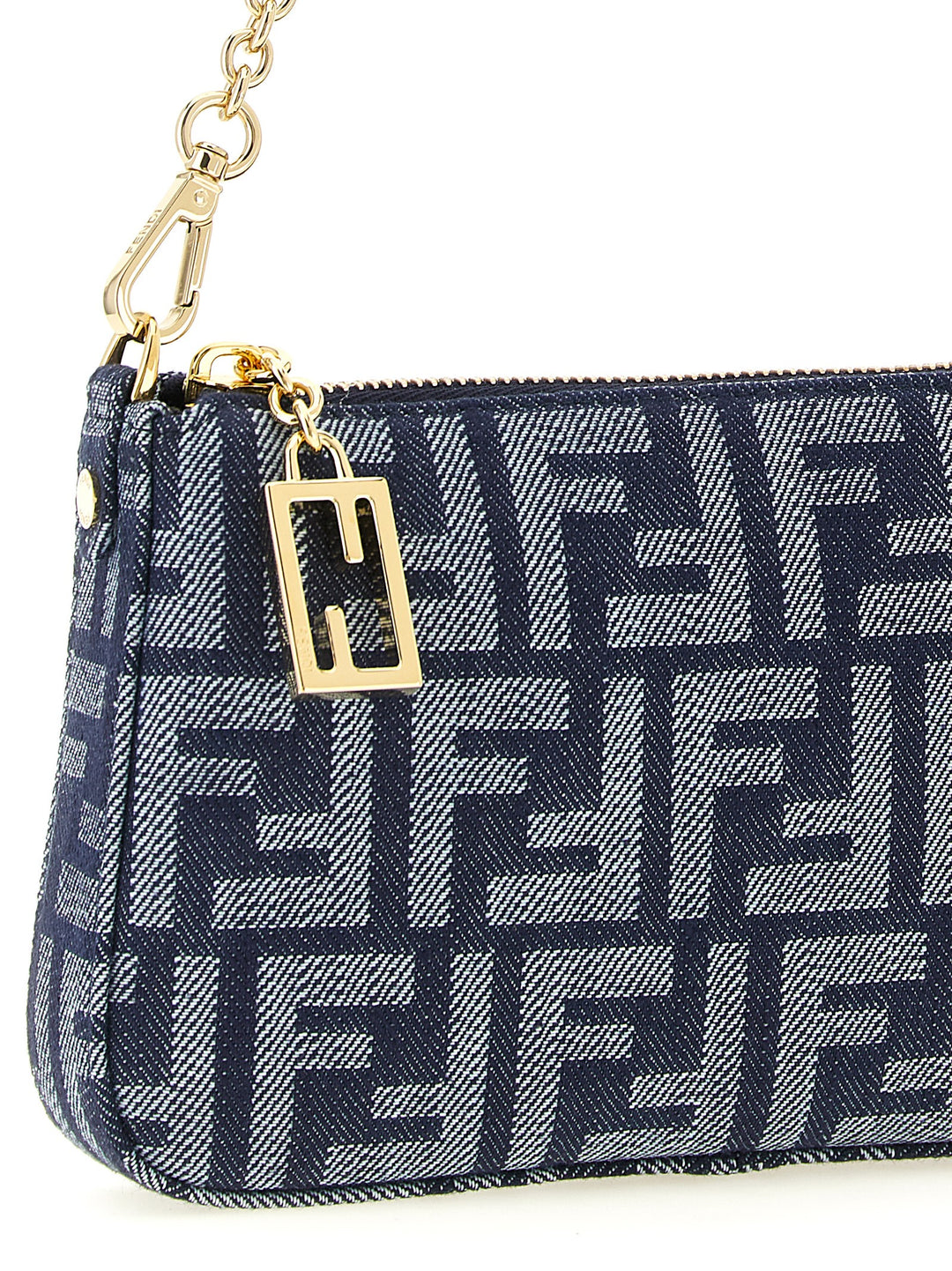 Fendi Baguette Clutch - Blue | 14e30173538f3b355ca2b4f435261671f1e5adc2