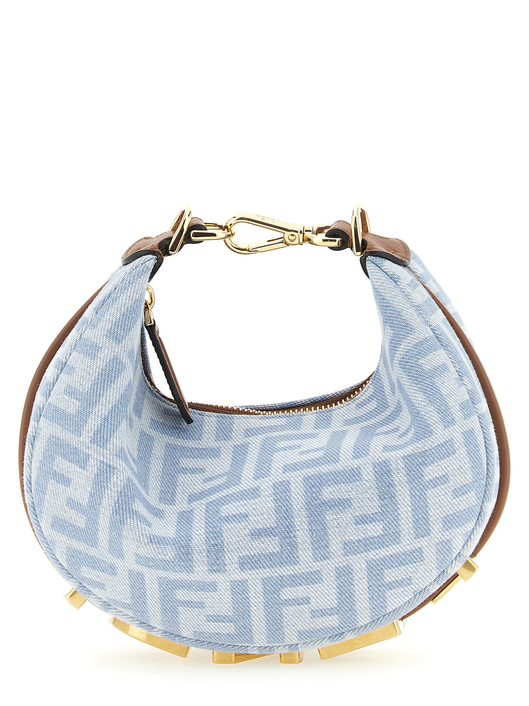 Fendi Fendigraphy Hand Bags - Light Blue | 5c4f1c8f52c248fcbda7eb230a3f3c34f92221b7
