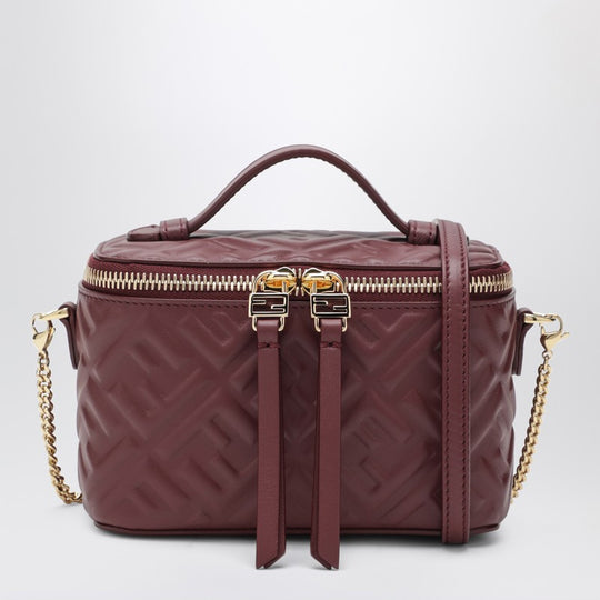 Dark Red Fendi Vanity Bag
