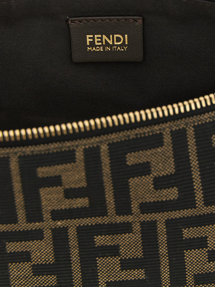 Fendi Fendi Vanity Clutch - Brown | 47d9f6fa30bcdedaf9e4ebdb7a5f57f954cf07f3