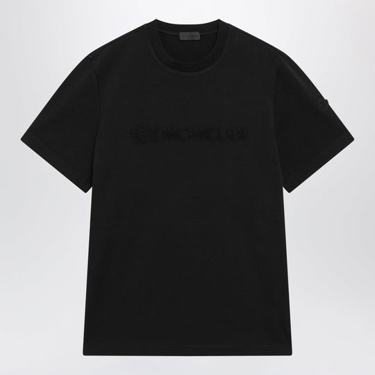 Black Cotton Jersey Logo T-Shirt