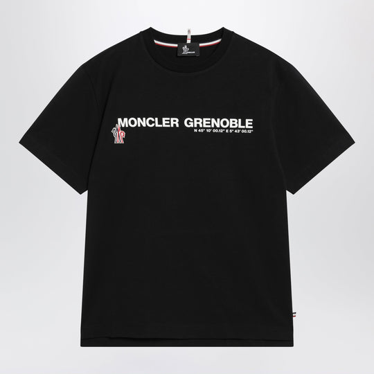 Black T-Shirt With Logo Print
