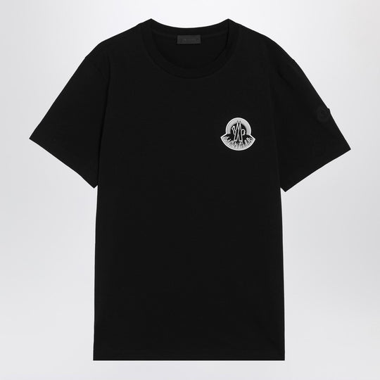 Black T-Shirt With Logo Print