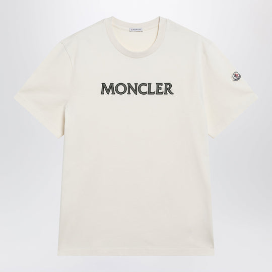 Ivory T-Shirt With Logo Print