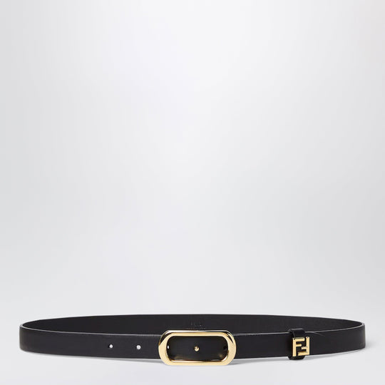 Black Leather Ff Belt