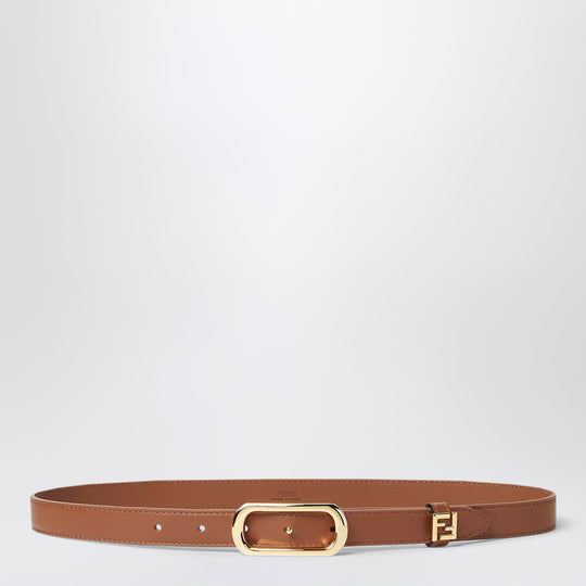 Sellier Brown Leather Ff Belt