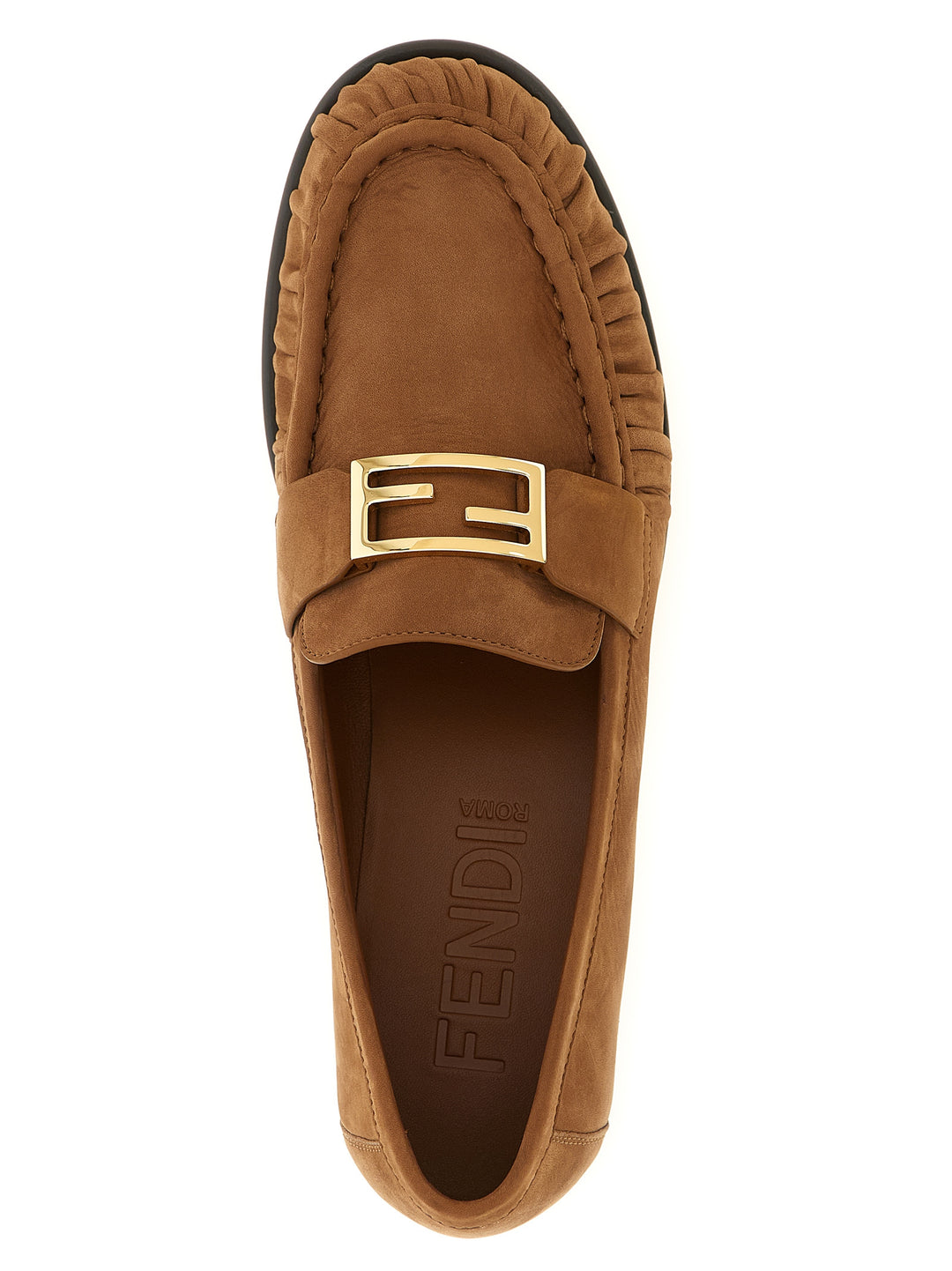 Fendi Baguette Loafers - Brown | 2f9cad5be4f2e75772bbd89aef9065c79c211b08