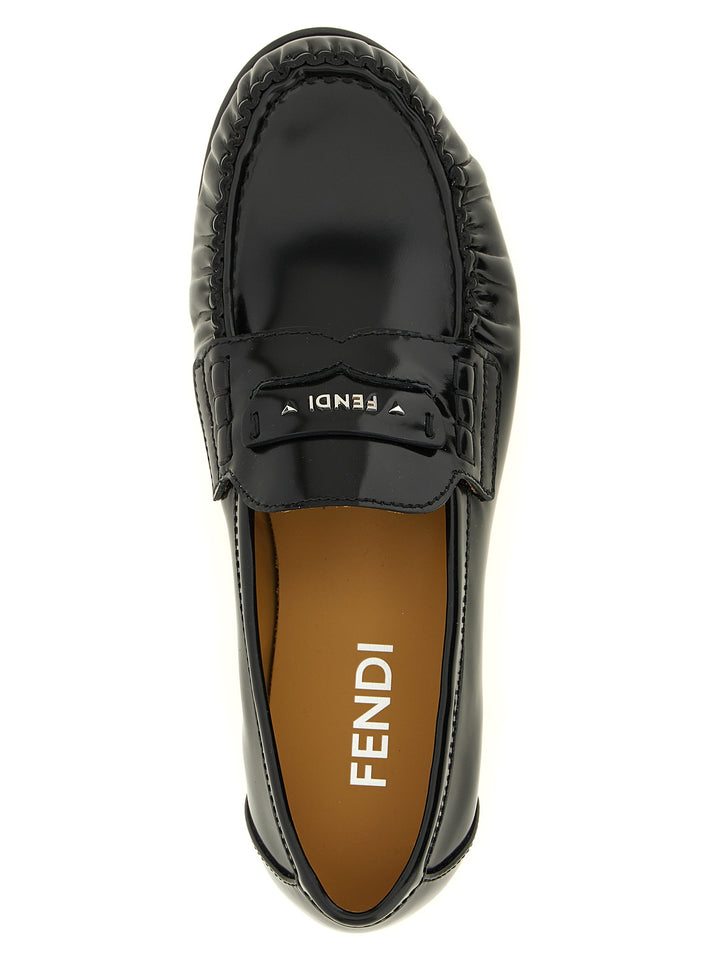 Fendi Fendi Scrunch Loafers - Black | e6aee613c4f35930f288bc377c1ca72bfec7de33