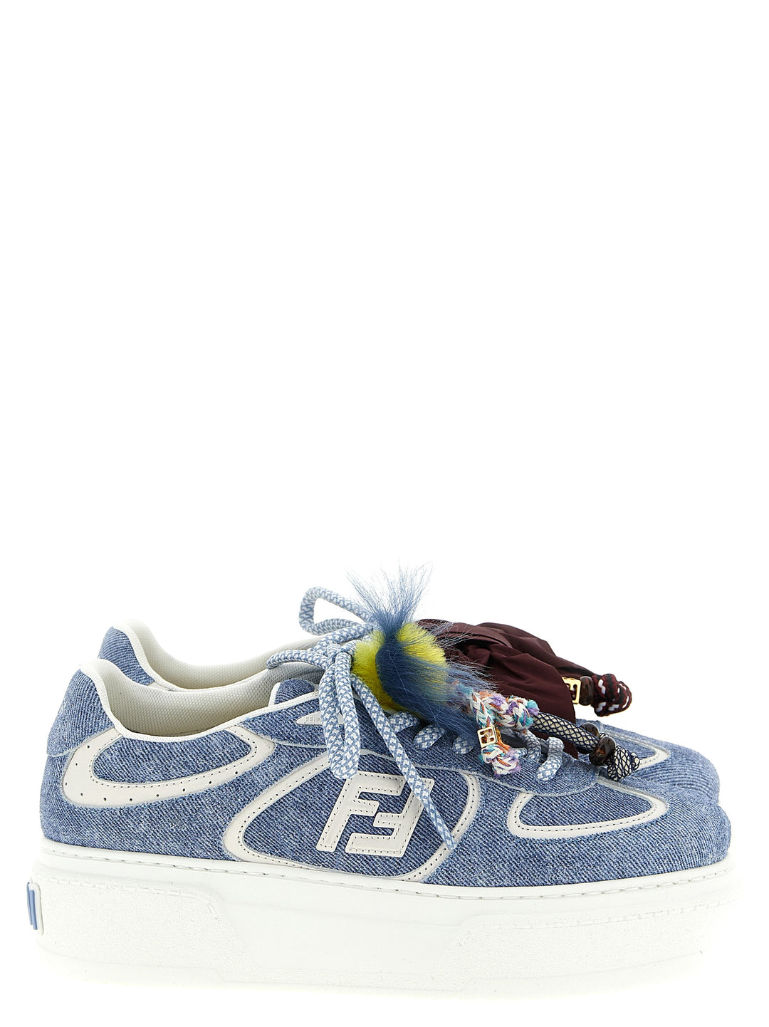 Fendi Fendi Match Sneakers - Light Blue | 3e2704127f20ff70544782b78d0719697df848d8
