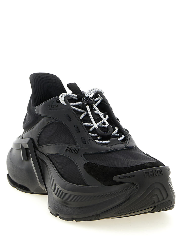 Fendi Fendi F-Light Sneakers - Black | 86d2b16ed7ebf0f33d4de69075cdcac49491fcdd