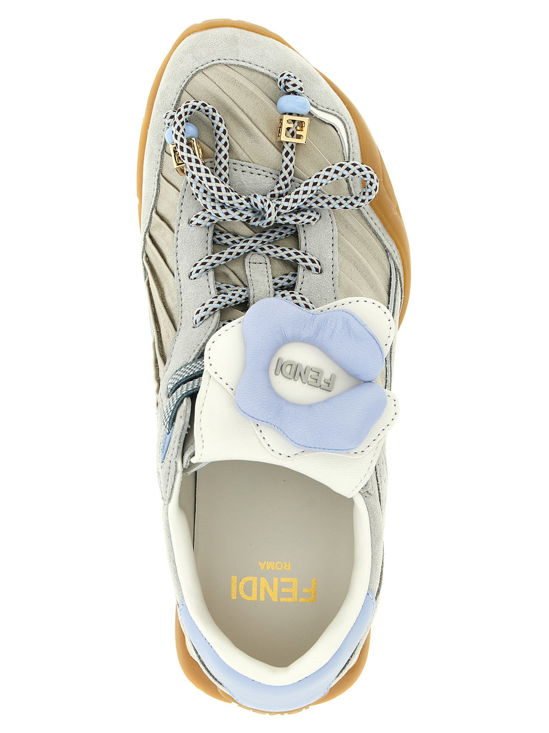 Fendi Fendi Wave Pulse Sneakers - Gray | 0f26647fbdb0b5375db37325c3f5fc67f0410652
