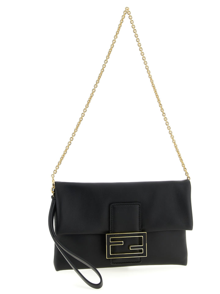Fendi Mamma Baguette Clutch - Black | f1f564d1546055c490817df0ab7a9f00340b592d
