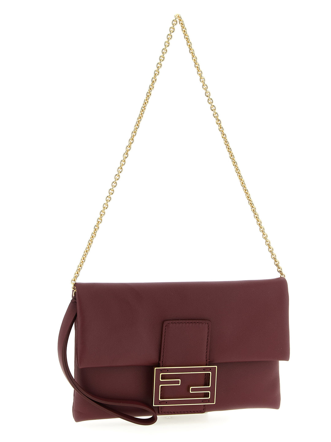 Fendi Mamma Baguette Clutch - Bordeaux | ee1173e70ab4229570b5c8d5bba1ce16a6070d01