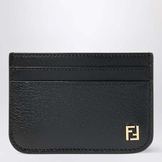 Black Leather Ff Card Case