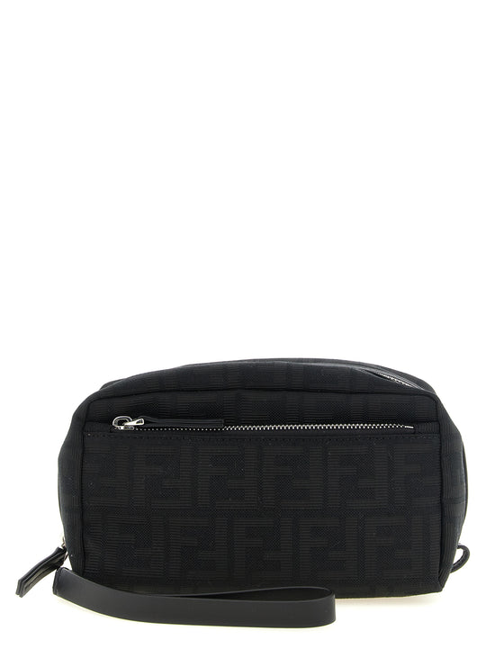 Small Double Zip Beauty Black