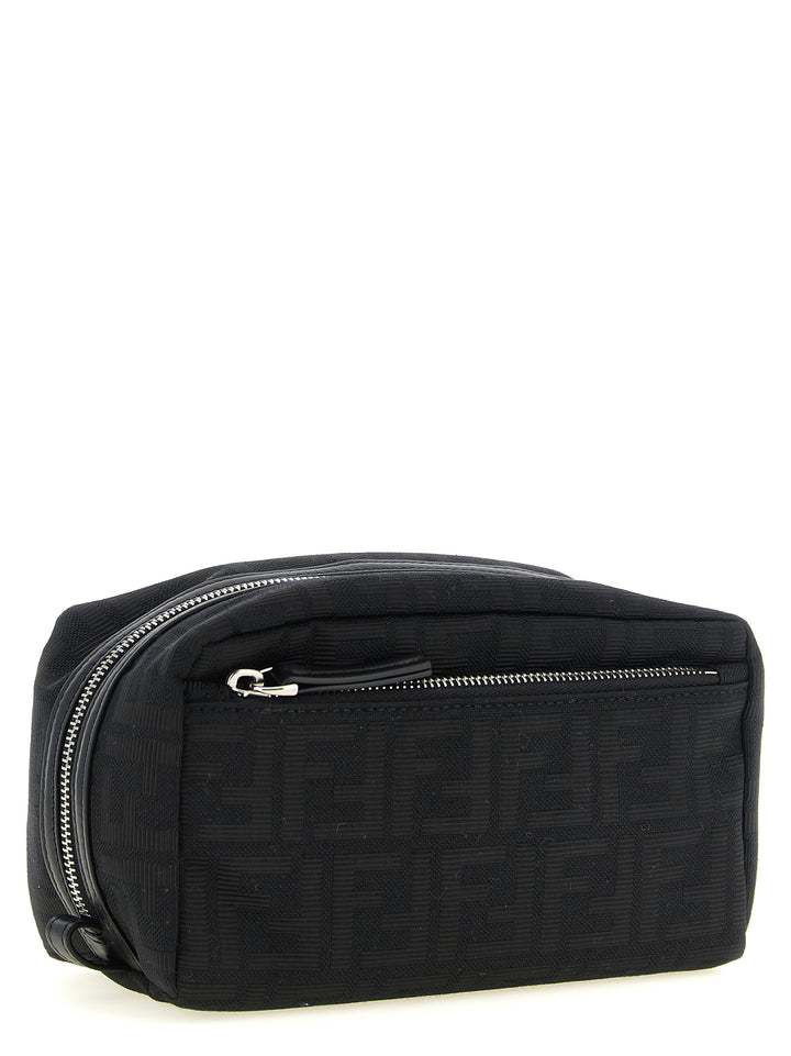 Fendi Small Double Zip Beauty - Black | 144cfaaaf4fdeddb976f68334061232432f0d6b6