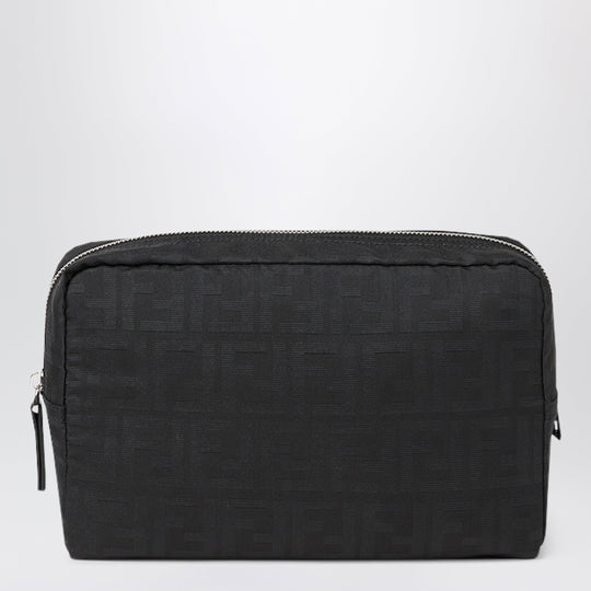 Black Superlight Ff Zucca Fabric Medium Toiletry Case