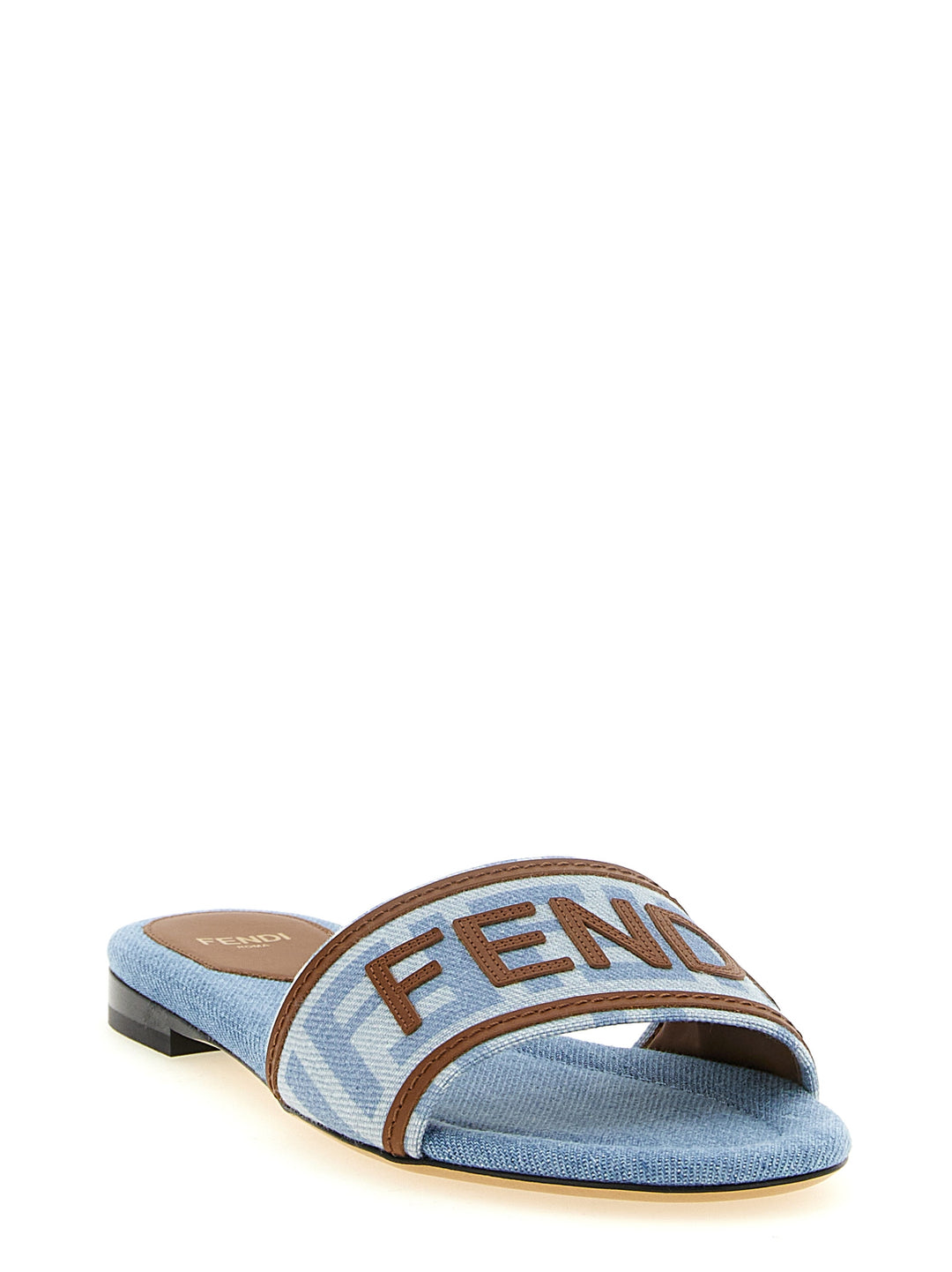Fendi Denim Sandals - Light Blue | 43497782935a44e105895e3983f003d22865166f