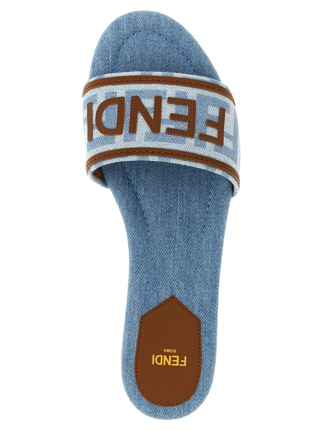 Fendi Denim Sandals - Light Blue | 834260b0935992707e6f3f725f20beb145dc7ceb