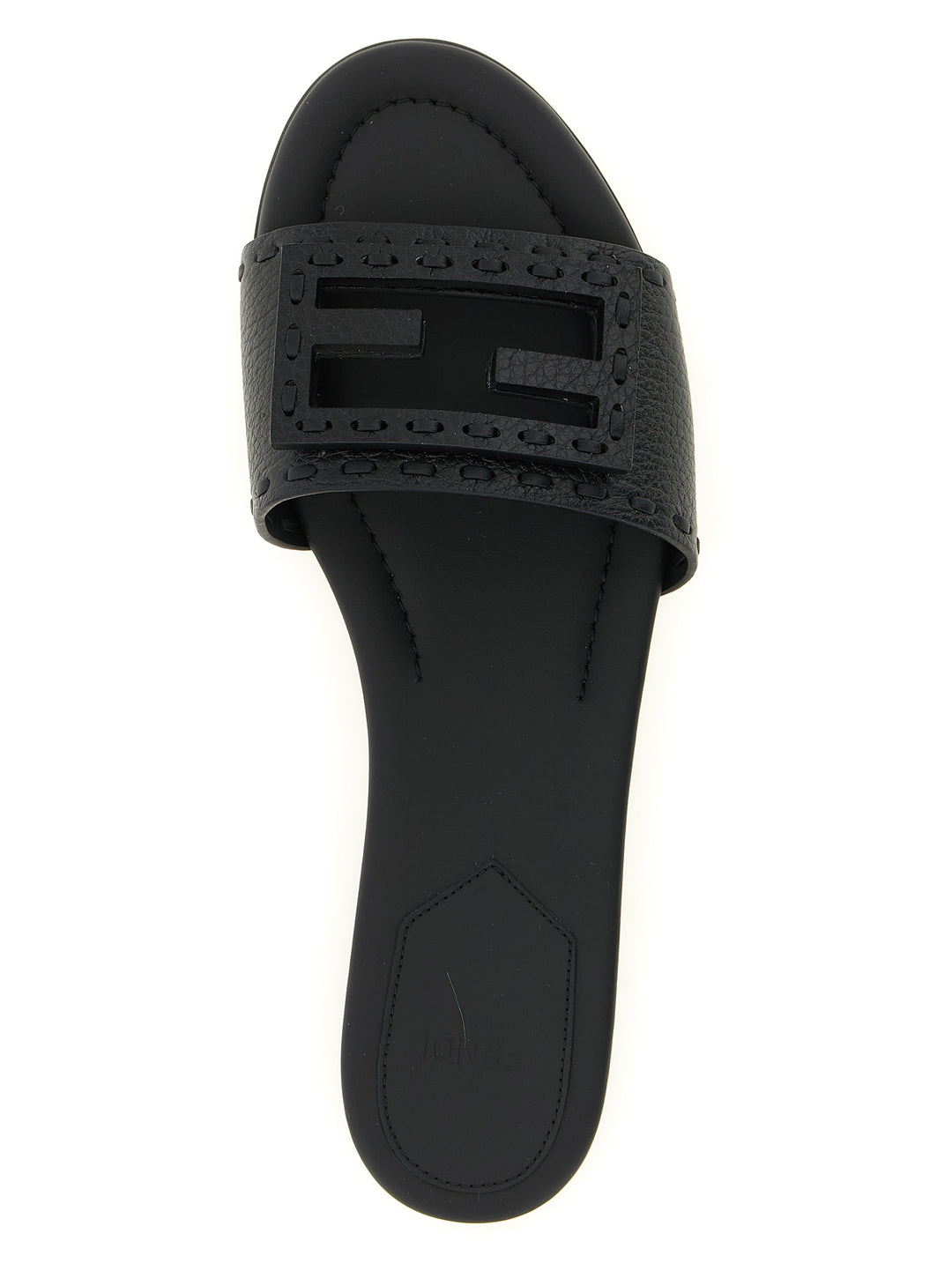 Fendi Baguette Sandals - Black | 5f2c7f885ea8bc8e64fc0bf52deda56099412c57