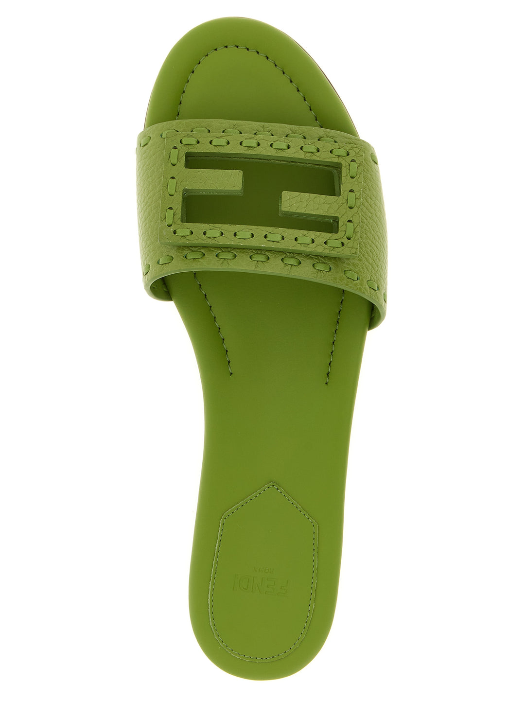 Fendi Baguette Sandals - Green | 4124cb2236a696f0d5a2c127c309e29fd7d4f106